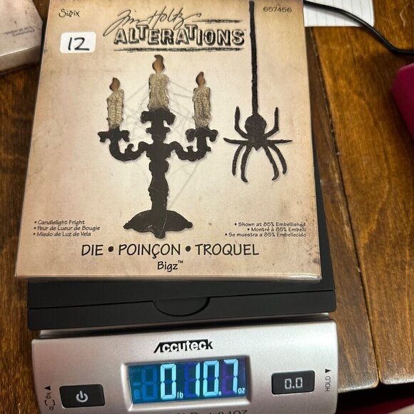 Sizzix Tim Holtz Alterations Bigz 657456 Candlelight Fright Halloween Spider - Picture 7 of 7